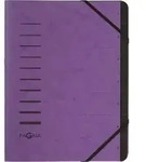 Pagna Ordnungsmappe A4 7 F&auml;cher aubergine 1-7