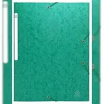 Exacompta 55953E 25x Sammelmappe mit Gummizug und 3 Klappen, Scotten Colorspan-Karton
