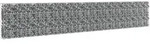 vidaXL Gabionenwand mit Abdeckung Verzinkter Stahl 600&times;30&times;100 cm
