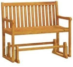 vidaXL Garten-Schaukelbank 110 cm Massivholz Akazie