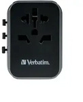 Verbatim 49545 Ladeadapter Universal Travel - UTA-03, Anschl&uuml;sse f&uuml;r USB Typ-A/C &