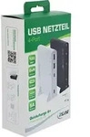 InLine&reg; USB Netzteil, GaN Ladeger&auml;t, 4-Port, 2x USB-C + 2x USB-A, 120W, wei&szlig;