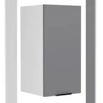VCM K&uuml;chenm&ouml;bel H&auml;ngeschrank Fasola Wei&szlig; / Anthrazit H. 60 x B. 30 x T. 31...