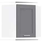 VCM K&uuml;chenm&ouml;bel H&auml;ngeschrank Colura Wei&szlig; / Anthrazit H. 60 x B. 57 x T. 57...