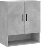 vidaXL Wandschrank Betongrau 60x31x70 cm Holzwerkstoff