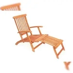 Merxx Deckchair klappbar Eukalyptusholz