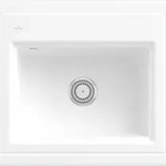 Villeroy & Boch Villeroy&Boch Rechteckiges Sp&uuml;lbecken, Keramiksp&uuml;le Subway Style 60