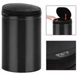 vidaXL Automatischer Sensor-M&uuml;lleimer 30 L Kohlenstoffstahl Schwarz
