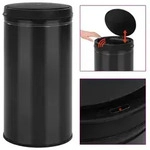 vidaXL Automatischer Sensor-M&uuml;lleimer 60 L Kohlenstoffstahl Schwarz