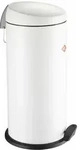 Wesco Capboy Maxi Treteimer, Abfalleimer, M&uuml;lleimer, Stahlblech, Wei&szlig; Matt, 22 L,