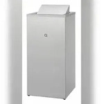 Qbic-line Abfallbeh&auml;lter Edelstahl geschlossen 85 Liter - Artikel 7180