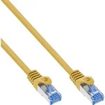 InLine&reg; Patchkabel, Cat.6A, S/FTP, TPE (LSZH), CCA, gelb, 0,5m