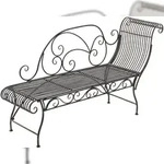 CLP Gartenbank Karma Metall HBT: 78x156x46 cm bronze