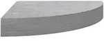 vidaXL Eck-Schweberegal Betongrau 35x35x3,8 cm MDF