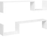 vidaXL Wandregale 2 Stk. Wei&szlig; 100x15x20 cm Holzwerkstoff