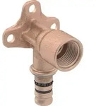 Geberit Anschlusswinkel Mepla &Oslash; 16 mm x Rp 1/2 x 52 mm 90&deg; Rotguss