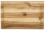 KESPER Schneidebrett aus Akazienholz mit Rillen, 40 x 26 x 1,5 cm (H&ouml;he)