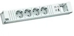BACHMANN CONI 4xCEE7/3 1xUSB A/C 22W 1xCM 0,2m GST18 RAL9010