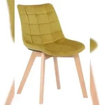 CLP Esszimmerstuhl Passaic Samt Samt HBT: 82x46x61 cm gelb