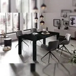SalesFever Esstisch in Marmoroptik | 180 x 90 cm | Foliert mit Melaminfolie |...