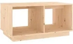 vidaXL Couchtisch 80x50x40 cm Massivholz Kiefer