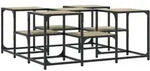 vidaXL Couchtisch Sonoma-Eiche 91x91x40 cm Holzwerkstoff