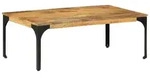 vidaXL Couchtisch 100x55x35 cm Massivholz Mango