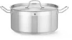 HENDI Kochtopf, niedrig - mit Deckel, Profi Line, 12L, ⌀320x(H)150mm