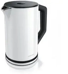 Arendo Wasserkocher 1,5 l 2200 W, Edelstahl, Doppelwand, Temperaturwahl 40 -...