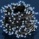 Monzana Lichterkette 20m 200 LED kaltwei&szlig;