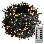 Monzana Lichterkette 40m 400 LED warmwei&szlig; Fernbedienung