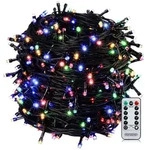 Monzana Lichterkette 60m 600 LED bunt Fernbedienung