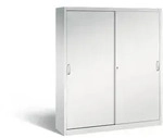 C+P Schiebet&uuml;renschrank Acurado-2000 | HxBxT 195x160x40cm | Lichtgrau von...