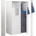 VCM Badm&ouml;bel Hochschrank Dreso Wei&szlig; H. 110 x B. 80 x T. 39 cm