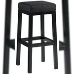 CLP Barhocker Taylor Sitzh&ouml;he 83 cm Metallgestell schwarz dunkelgrau/Stoff