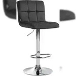CLP Barhocker Peru Samt Samt HBT: 94x46x47 cm dunkelgrau chrom