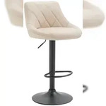 CLP Barhocker Lazio Kunstleder creme/schwarz