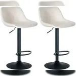 CLP 2er Set Barhocker Loft creme/Samt