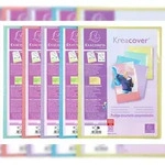 Exacompta 5859E 10x Sichtmapppen A4, PP, 50 H&uuml;llen, Kreacover Pastell - Farben