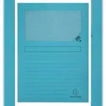 Exacompta 50106E 4x Packung mit 100 Fenstermappen mit Organisationsdruck aus Karton