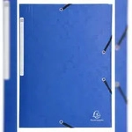 Exacompta 55950E 25x Sammelmappe mit Gummizug und 3 Klappen, Scotten Colorspan-Karton