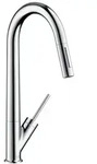 Hansgrohe AXOR Starck Einhebel-K&uuml;chenmischer 270 mit Ausziehbrause, Brushed Gold