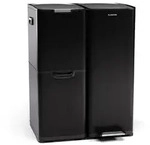 Klarstein Tiyo 3-in-1 M&uuml;lleimer 60 L entnehmbare Eimer Soft-Close Schwarz