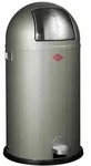 Wesco M&uuml;lleimer Kickboy, Abfallsammler, Tretabfallsammler, Stahlblech, Neusilber, 40