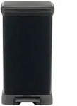 Curver Decobin Abfalleimer Mit Pedal Rechteckig - 50 L - Schwarz Carbon
