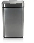 Abfallsammler / M&uuml;lleimer CLEAN IV mit Sensor 60L Stahl silber hjh OFFICE