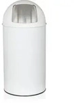 Abfallsammler / M&uuml;lleimer PUSH 50L satin weiss hjh OFFICE