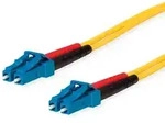 TELEG&Auml;RTNER LWL Rangierkabel 2x E9/125 OS2, 1x LC Duplex - 1x LC Duplex, gelb,...