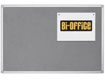 Bi-Office Maya graue Filz Pinnwand mit Aluminiumrahmen 60 x 45 cm