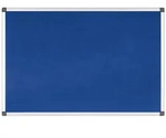 Bi-Office Maya blaue Filz Pinnwand mit Aluminiumrahmen 60 x 45 cm